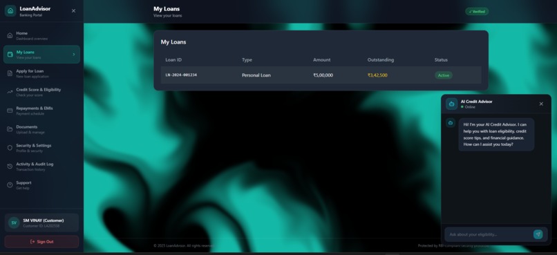 AI Powered Loan Management System – screenshot 10