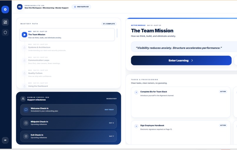 Onboardlite – screenshot 1
