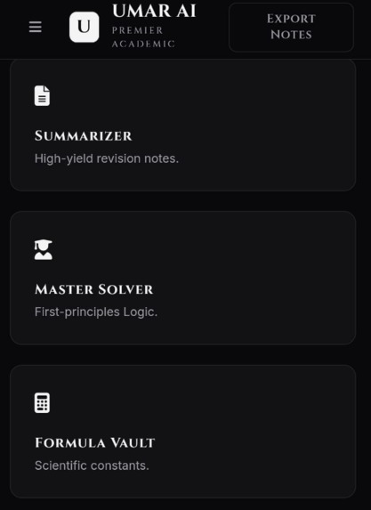 UMAR AI- PREMIER ACADEMIC – screenshot 4