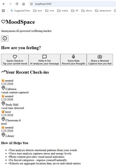 Student Mood Tracker – screenshot 1