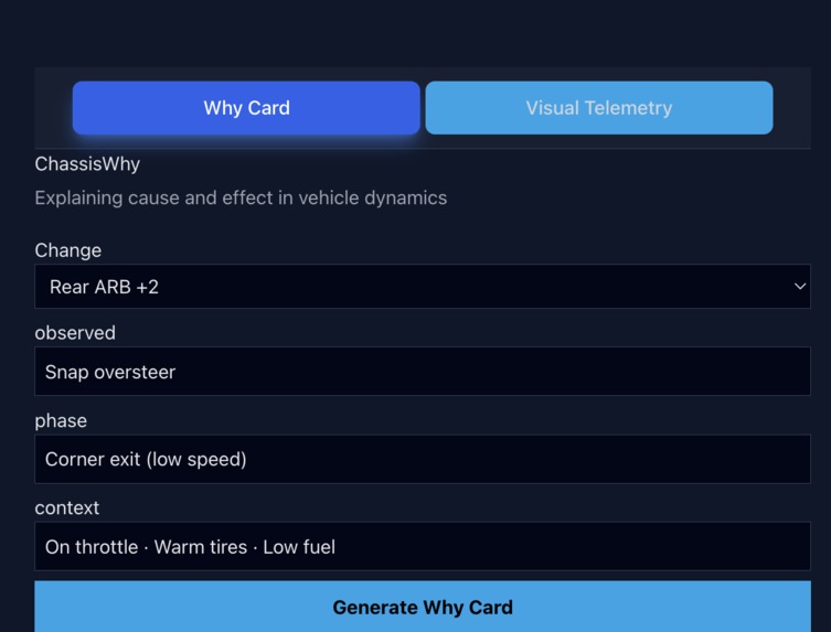 ChassisWhy – screenshot 1