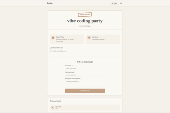 Pulse — Instant Micro-Events for Real-World Connection