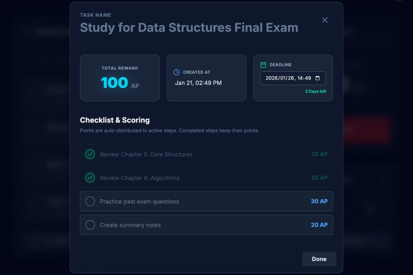 Focus Bar – screenshot 2