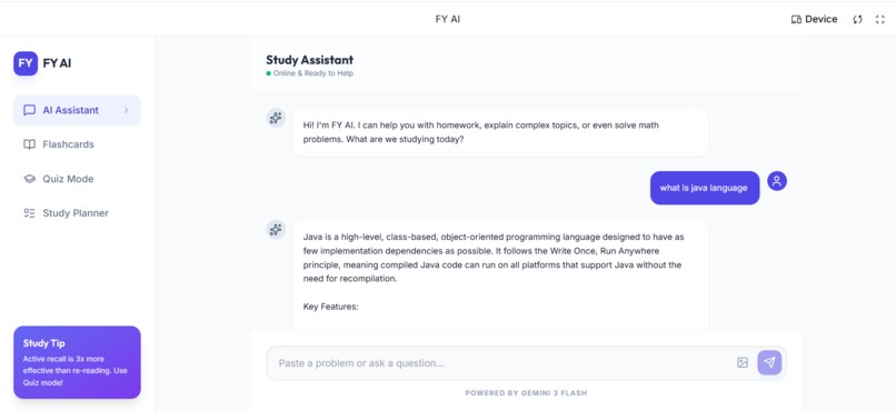 FY AI  – screenshot 1