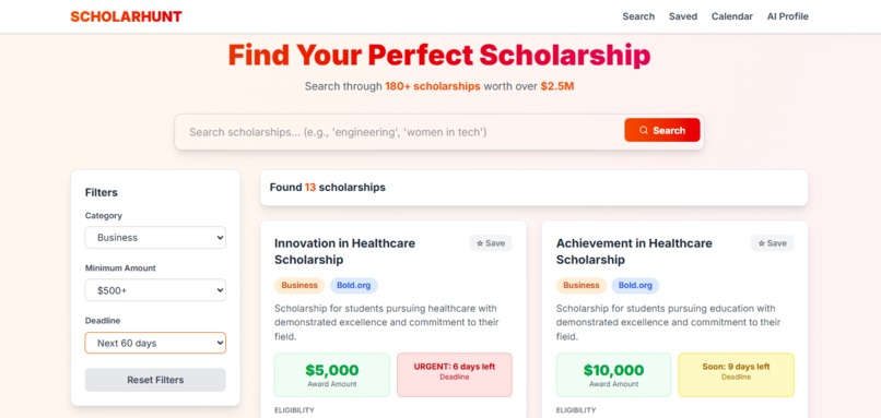 ScholarHunt – screenshot 6
