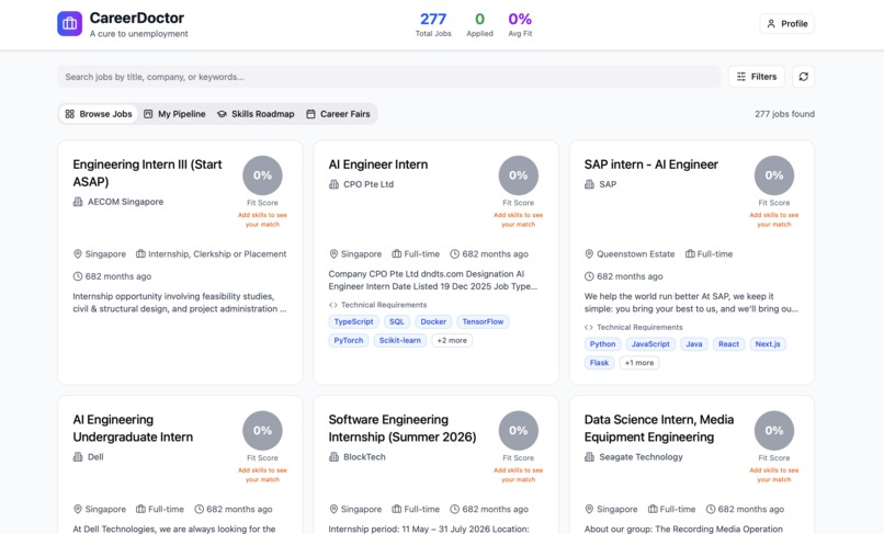 Team 68_ CareerDoctor – screenshot 1