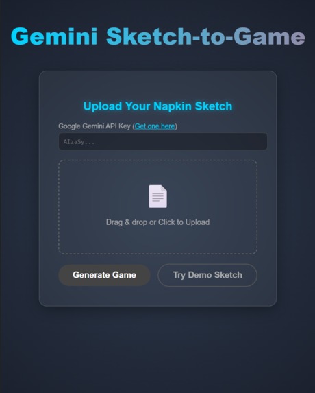 Gemini-Sketch-To-Game – screenshot 1