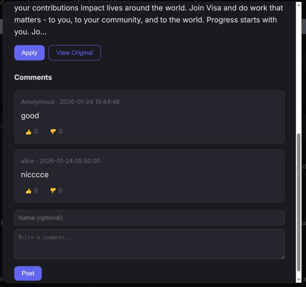 Team 111_OneJobOneResume – screenshot 3