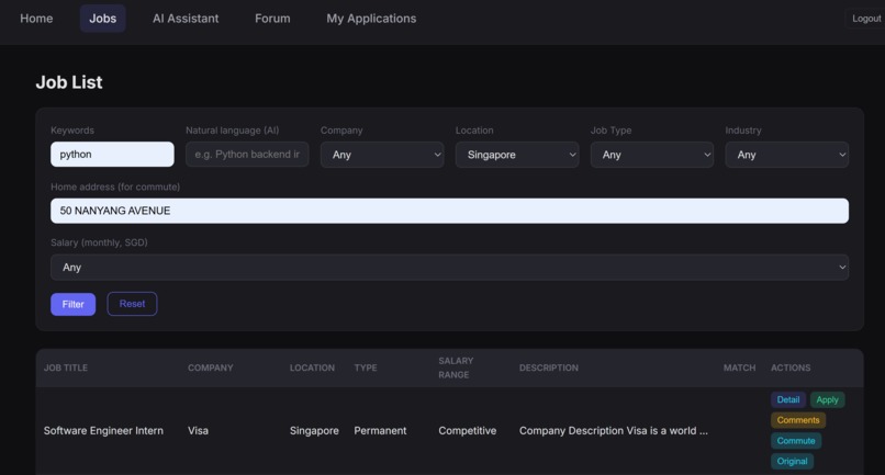 Team 111_OneJobOneResume – screenshot 1