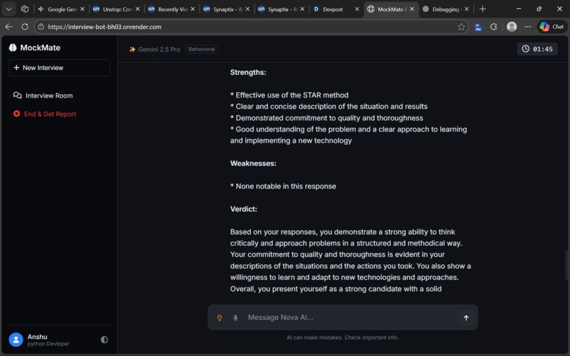 MockMate AI – screenshot 2