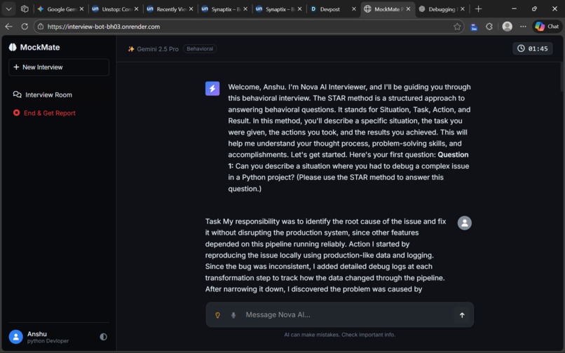 MockMate AI – screenshot 3