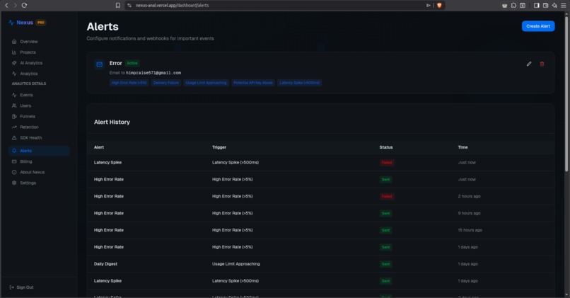 Nexus analytics – screenshot 10