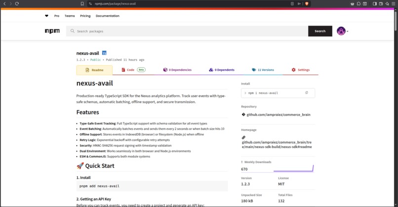 Nexus analytics – screenshot 13