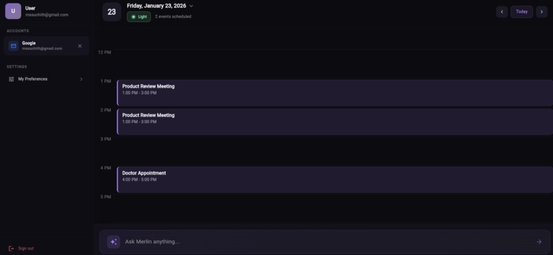 Merlin – screenshot 2
