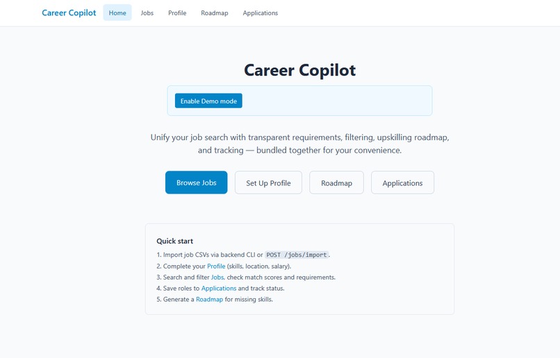 Team 19_ Career Copilot – screenshot 1