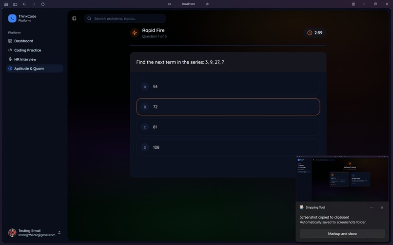 ThinkCode – screenshot 1