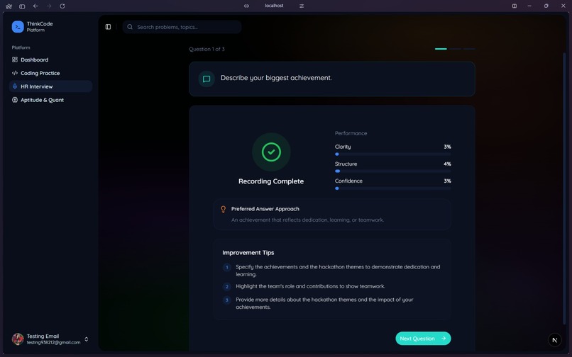 ThinkCode – screenshot 2
