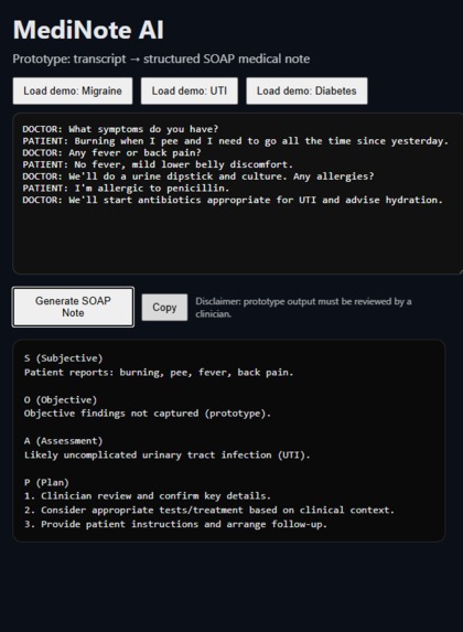 MediNoteAI – screenshot 3