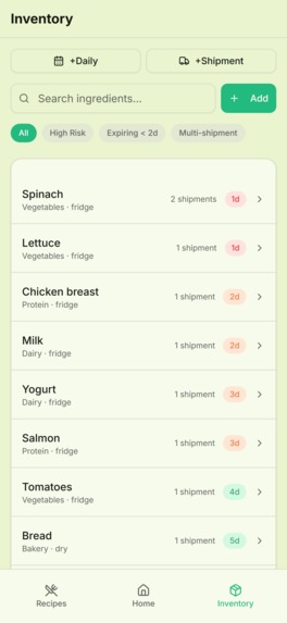 Expiry – screenshot 1