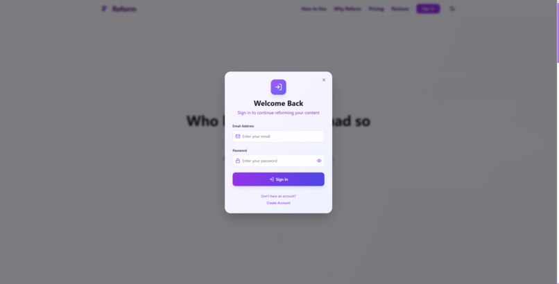 Reform AI – screenshot 4