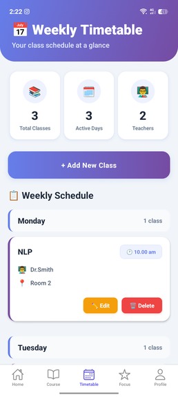 ClassPulse – Smart Campus Life Management App – screenshot 8