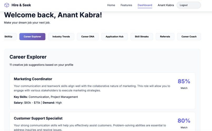 Team 83_Hire and Seek – screenshot 2