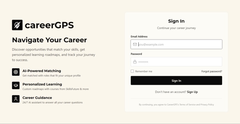 Team59_CareerGPS – screenshot 2