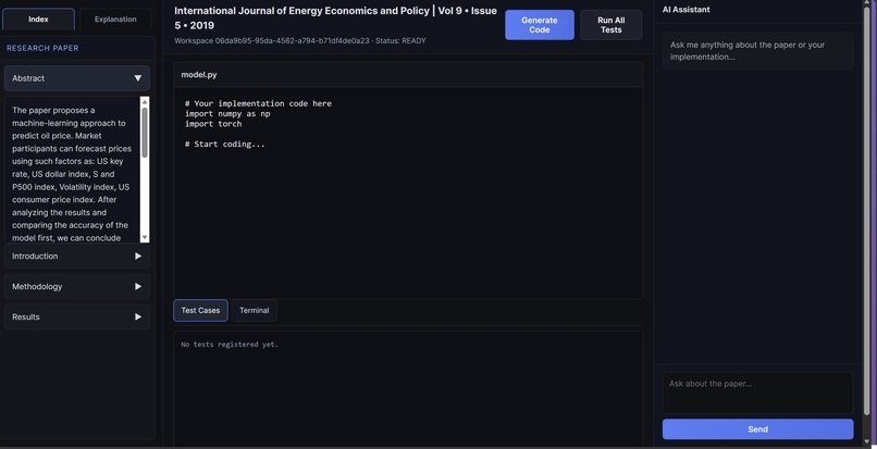 Research agent for AI/ML publications – screenshot 2