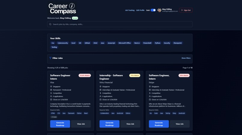 Team 54_CareerCompass – screenshot 4