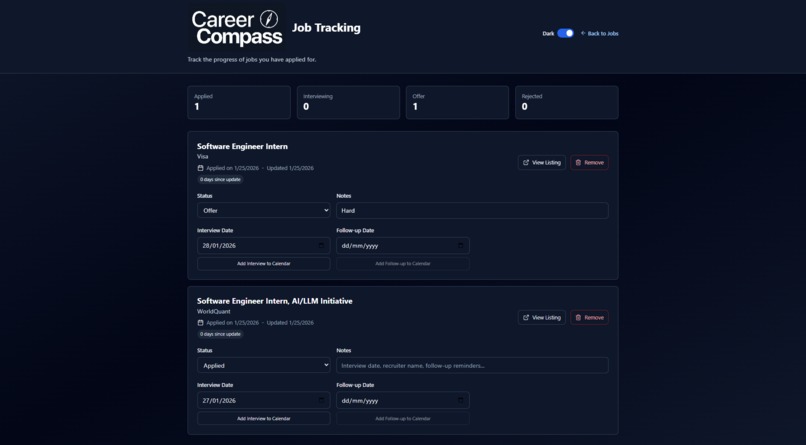 Team 54_CareerCompass – screenshot 3