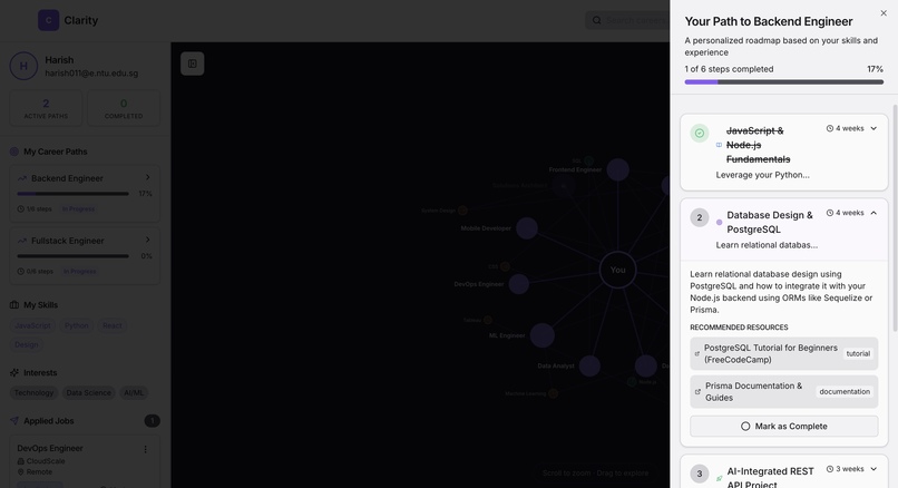 Team113_Clarity-Semantic Intelligence for Job Matching – screenshot 6