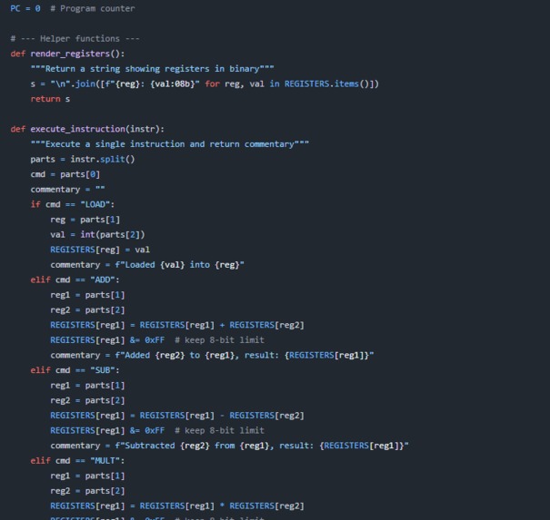 Custom CPU Emulator Powered by Gemini – screenshot 2