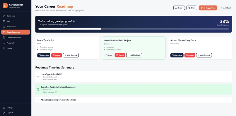 22_CareerLaunch – screenshot 4
