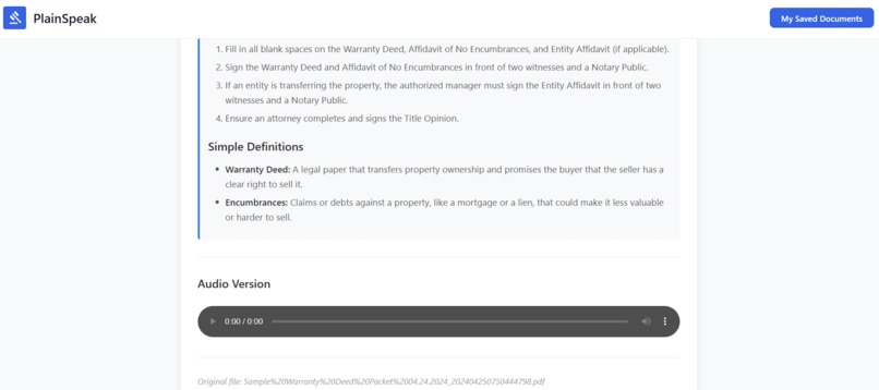 PlainSpeak – screenshot 3