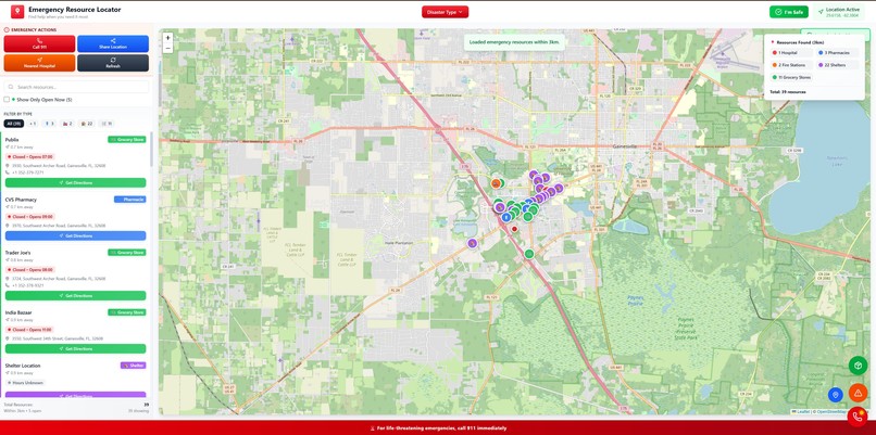Emergency Resource Locator – screenshot 1