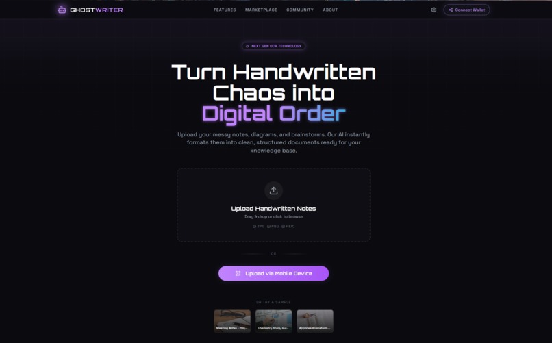 GhostWriter – screenshot 1