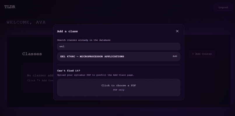 TLDR – screenshot 2