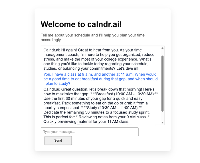 Calndr.AI – screenshot 1