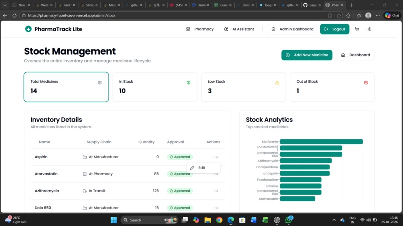 PharmaTrack Lite– Smart Blockchain Inventory for Healthcare – screenshot 6