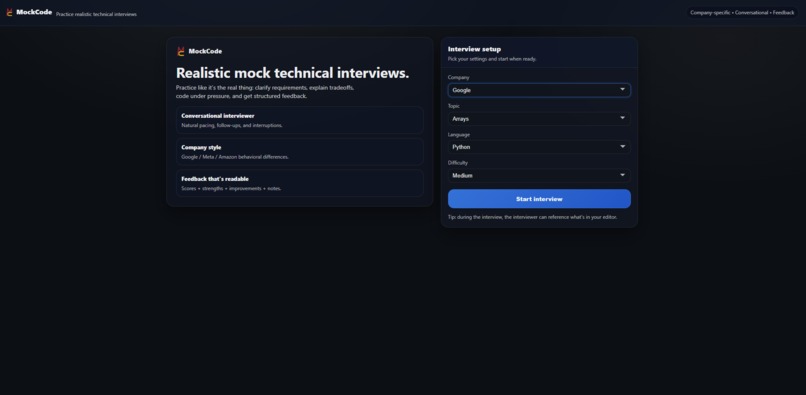 MockCode – screenshot 2
