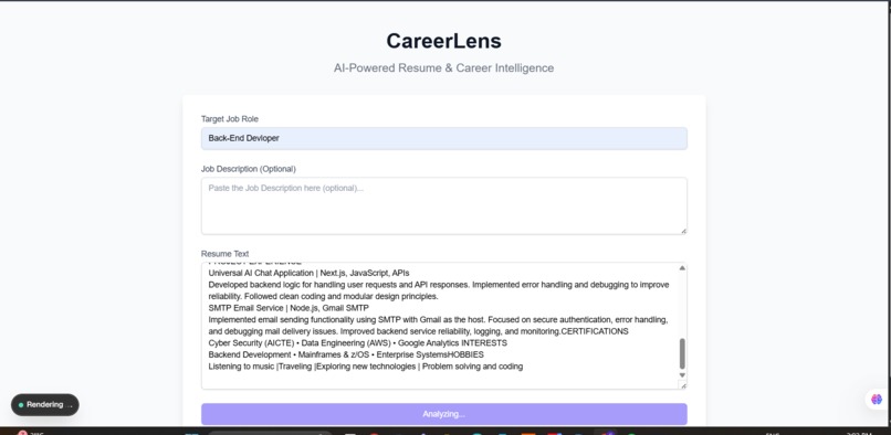 CareerLens – screenshot 2