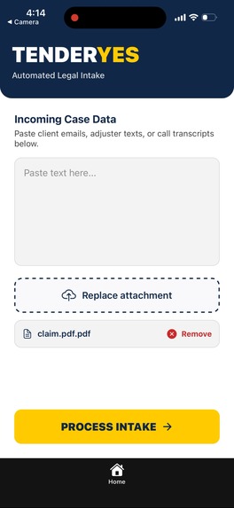 TenderYes – screenshot 1