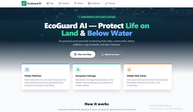 EcoGuard AI – Blue & Green Planet – screenshot 3