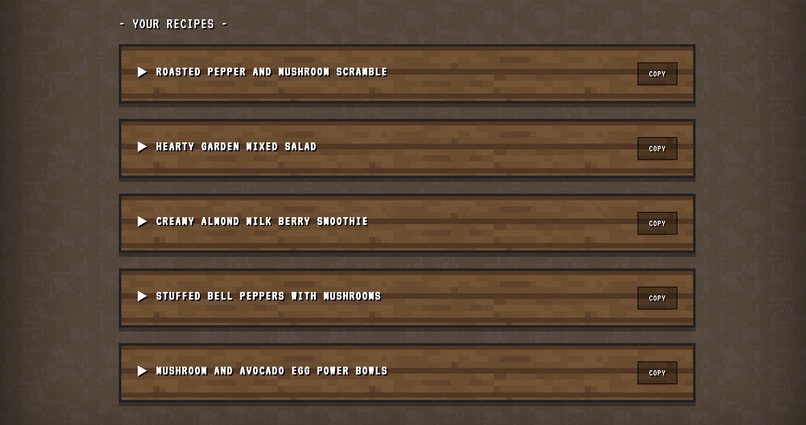 MEALCRAFT – screenshot 4