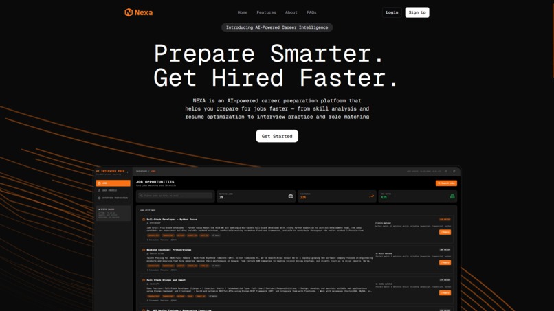 Nexa – AI-Powered Interview Preparation Platform – screenshot 1