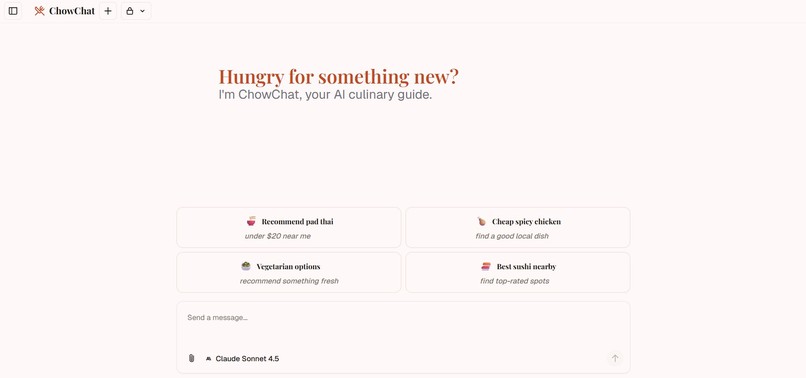 ChowChat – screenshot 1