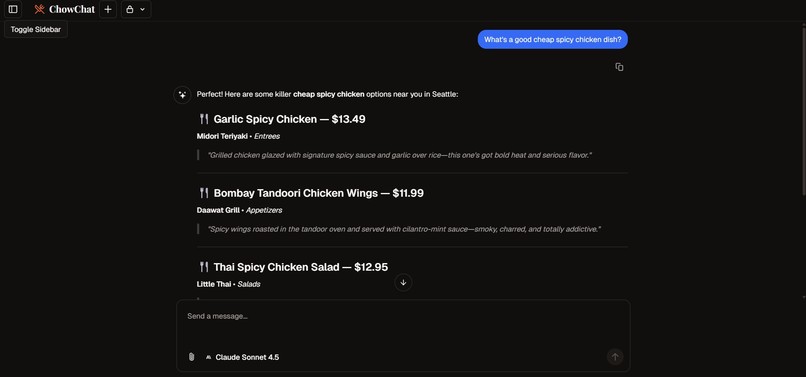 ChowChat – screenshot 2
