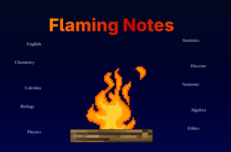 Flaming Notes – screenshot 1