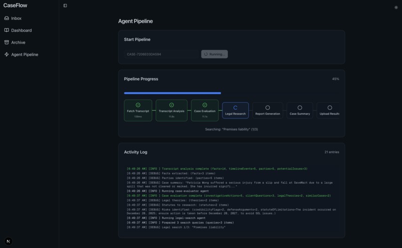 CaseFlow – screenshot 1