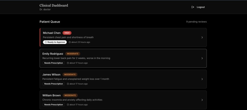 CareFlow AI – Intelligent Clinical Transitions – screenshot 1